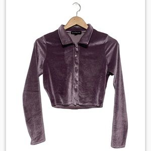 Long sleeve crop top